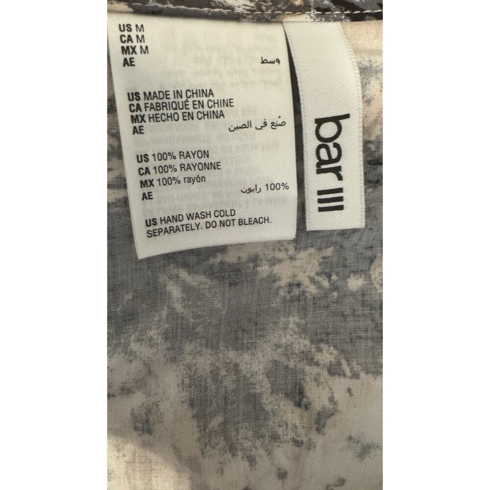 2/$30 NWT Bar III Medium Tie-Dye Print Romper V-Neckline & Elastic Waist - Picture 5 of 15